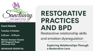 An extract from the Restorative Practices and BPD Flyer